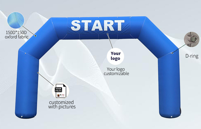 Inflatable Entrance Arch Inflatable Entrance Arch for Outdoor Race Event Decoration Cheap Price Advertising Inflatables(Pic1)