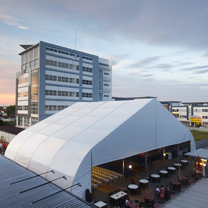 Large Strong Peach-Shaped Aluminium Exhibition Tent Big Curved & Arcum Roof PVC Material for Events Festival Canopy(Pic1)