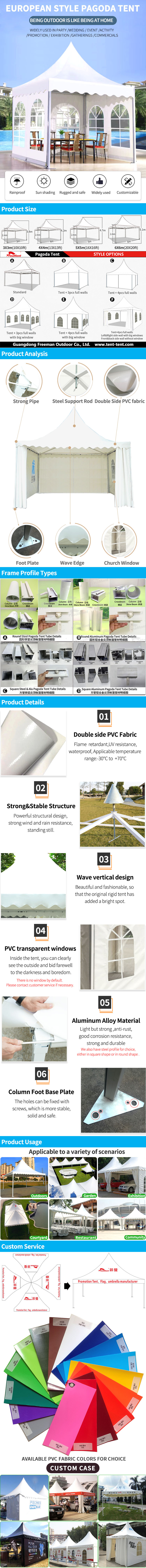 FEAMONT 10 X 20 Aluminium Exhibition Tents Vendor clear Pvc Proof Wedding Party Trade Show Tent(Pic1)