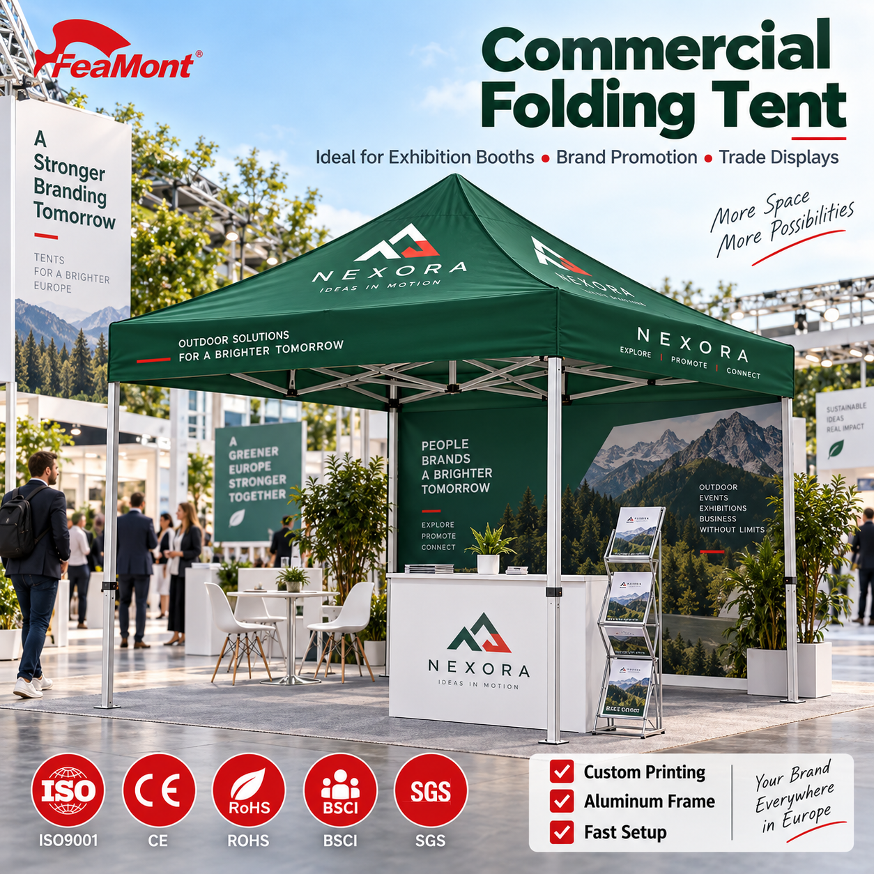 FEAMONT Durable Pop Up Canopy 